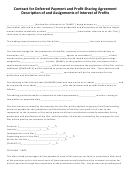 Contract For Deferred Payment And Profit Sharing Agreement Printable pdf