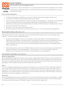 Cover Letter Outline Template With Instructions