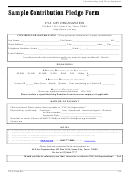Sample Contribution Pledge Form