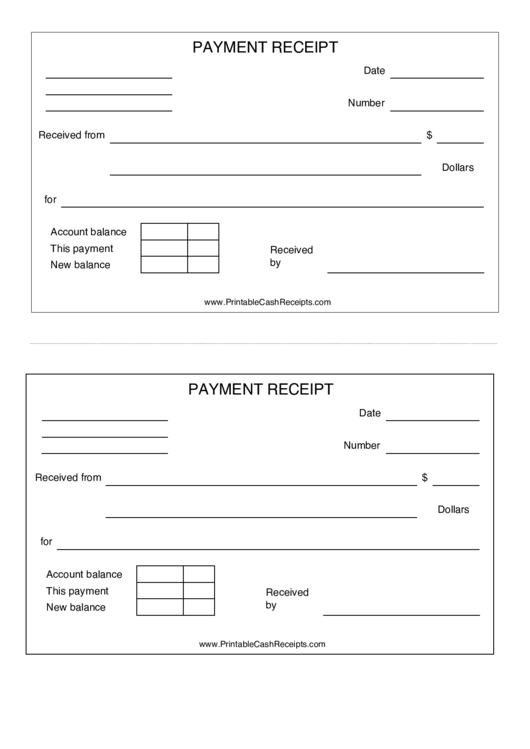 Top Generic Receipt Templates free to download in PDF format