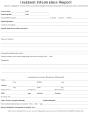 Incident Information Report Form