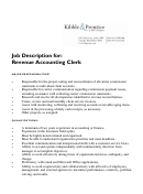 Kibble And Prentice Job Description For: Revenue Accounting Clerk