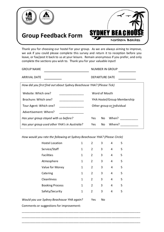 Group Feedback Form