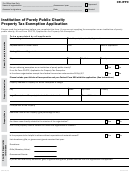 Application For Institutions Of Purely Public Charity Property Tax Exemption