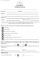 Institute Withdrawal Form