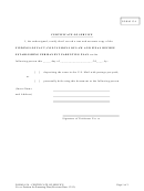 Form 134 - Certification Of Service