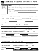 Fillable Form Ciefdpw-3 1/16 - Awc Combined Insurance Enrollment Form Printable pdf