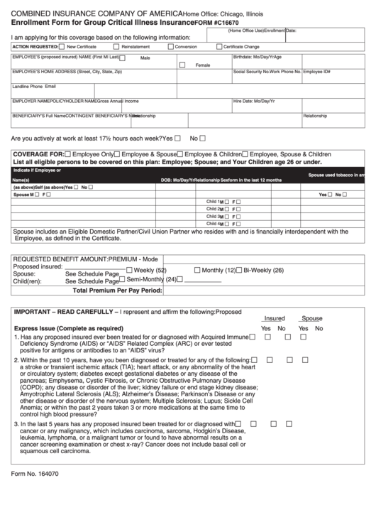 Combined Insurance Claim Forms Printable