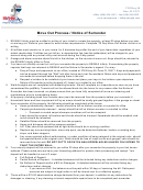 Move Out Process / Notice Of Surrender Template