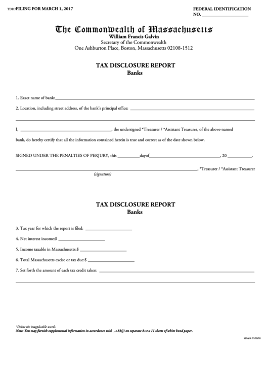 massachusetts annual report form