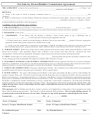 For Sale By Owner/builder Commission Agreement Template
