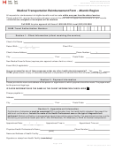 Form Mt-20 - Medical Transportation Reimbursement Form