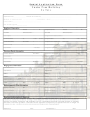 Rental Application Form Smoke Free Building No Pets