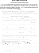 Fillable Application For Classification As A Legal Resident - Wayne Community College Printable pdf
