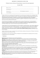 Childcare Voucher Scheme Agreement Printable pdf
