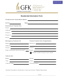 Residential Information Form - Gfk Condominium Management