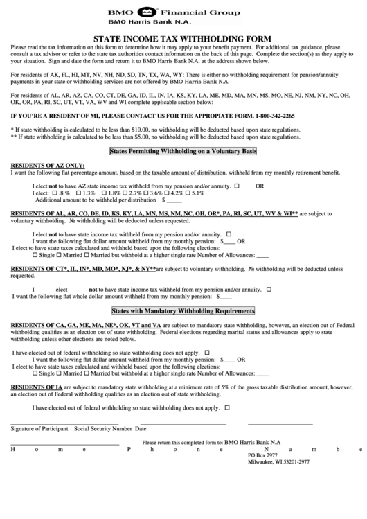 bmo intermediate tax free fund state tax information 2019