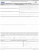 Fillable Form 911 - Application For Taxpayer Assistance Order (Atao) Printable pdf
