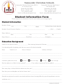 Sample Student Information Form