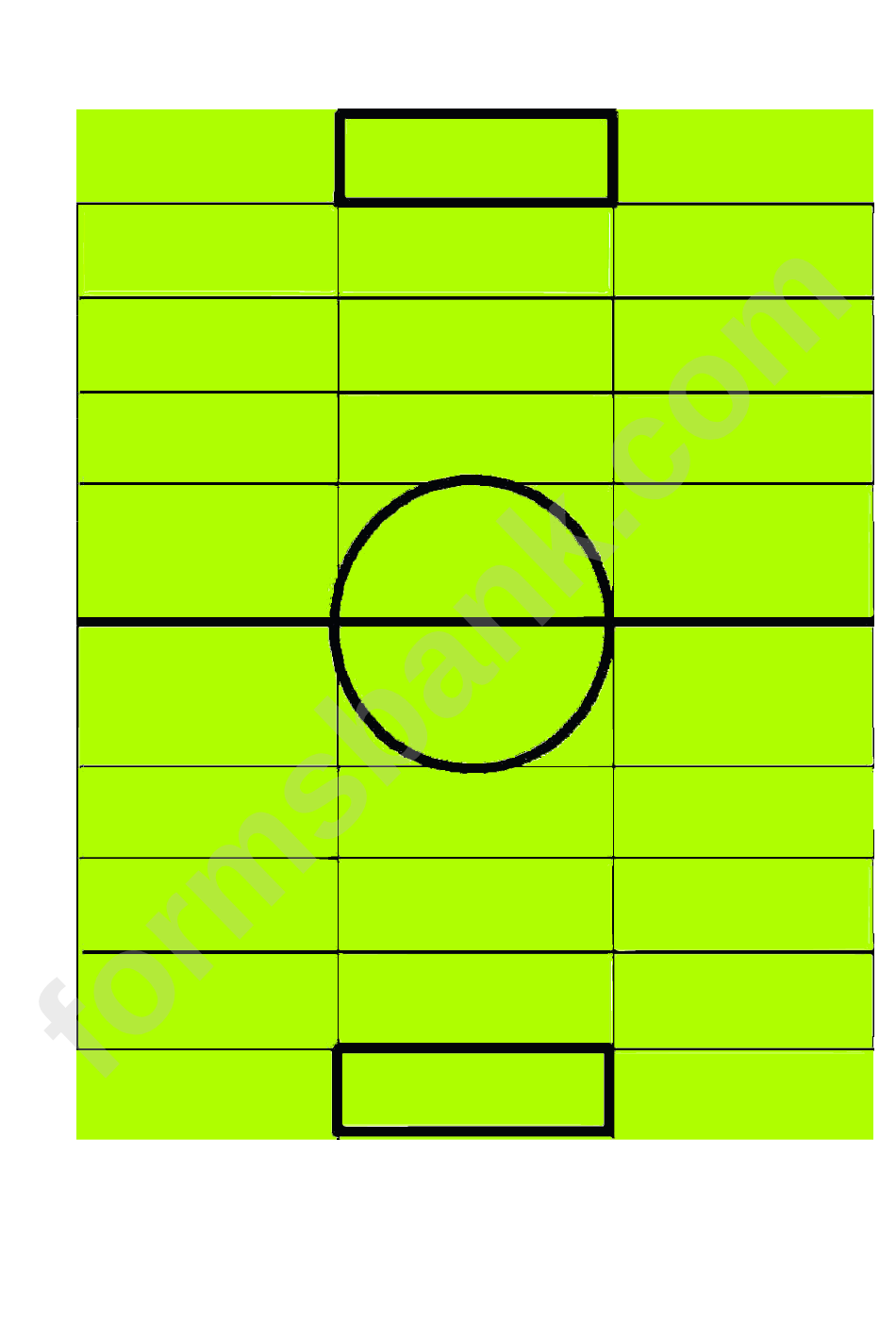 Goal Game Template With Instructions
