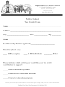 Public School Tax Credit Form