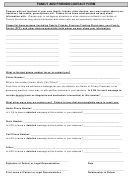 Family And Friends Contact Form