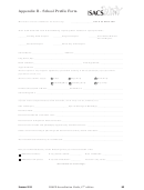 Fillable School Profile Form Printable pdf