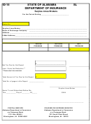 Surplus Annual Tax Form - State Of Alabama Department Of Insurance