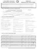 Columbia College The Graduate Office Form 401 Program Of Study Printable pdf