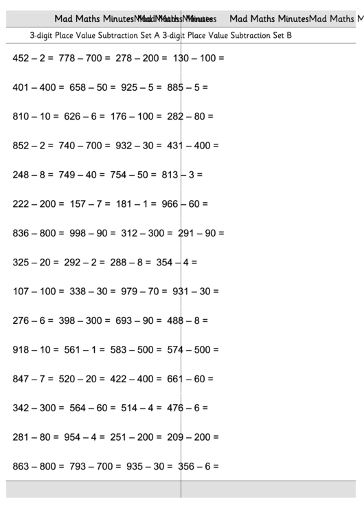 Naming The Place Value Of A Digit Worksheet Printable pdf