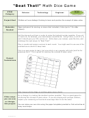 Place Value Game Template