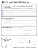 Marriage / Divorce Certificate Mail Order Form