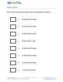 Combining Place Value Worksheet B2