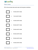 Combining Place Value Worksheet B1