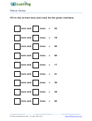 Identifying Place Value Worksheet A4