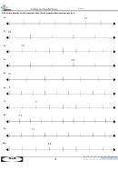Filling In Numberlines Worksheet With Answer Key