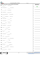 Converting Place Values Worksheet With Answer Key Printable pdf
