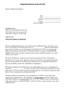 Suggested Format For Letter Of Credit Printable pdf