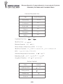 Chemistry Formula And Constants Sheet Template