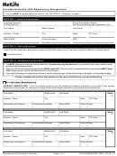 Fillable Form Gr-Ad-Bene-Emp-Csea - Metlife Accidental Death (Ad) Beneficiary Designation - 2014 Printable pdf