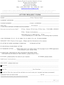 Letter Request Form - Santa Clara University School Of Law