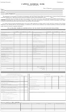 Personal Financial Statement - Capitol National Bank