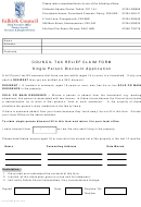 Council Tax Relief Claim Form