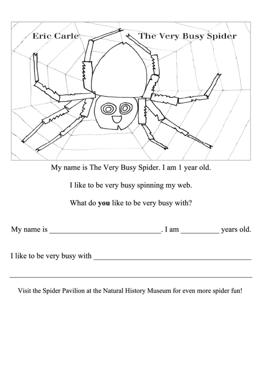 The Spider Coloring Sheet Printable pdf
