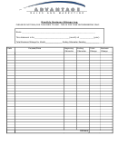 Monthly Business Mileage Log Template