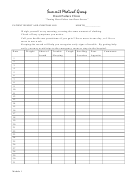 Patient Weight And Symptom Log