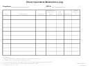 Injectable Medication Log Sheet