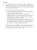 Sample Policy - Accountable Reimbursement Policy Resolution, Worksheet For Setting A Budget For An Accountable Reimbursement Policy
