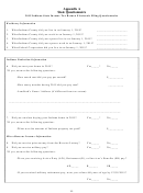 2015 Indiana State Income Tax Return Electronic Filing Questionnaire