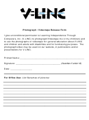 Photograph Videotape Release Form